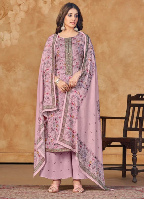 Rivaa Printed Pashmina Unstitched Winter Salwar Suit Dress Material Tunics Long Elegant