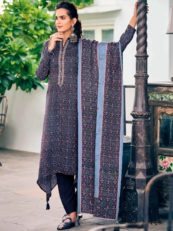 Unstitched Pashmina Embroidered Winter Ladies Suit Dress Material Tunics Exclusive limited