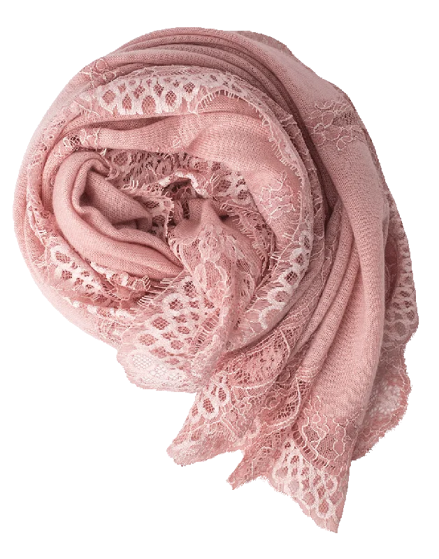 Lace Border Shawl Fashionable Pashmina Shawl