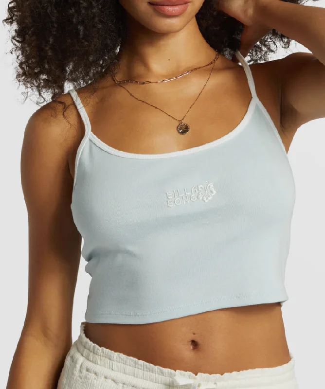 Aloe Cropped Tank Top - BFWO spandex blend tank