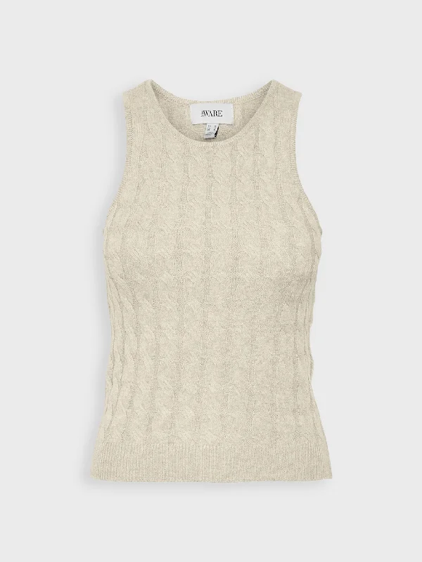 Γυναικεία καζάκα VMLORELLA O-NECK KNIT TANK TOP VMA 10314892 | 10314892 low neck tank