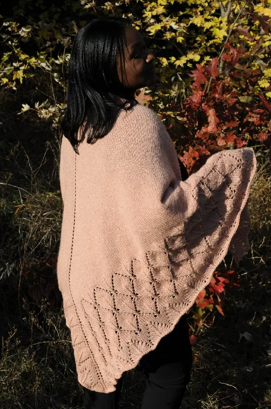 Knit Kit - Falley Shawl Warm Wool Shawl Cape