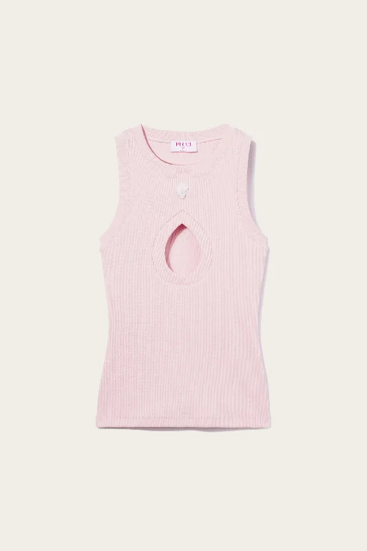 Pucci P Ribbed-Knit Tank Top chic tank top