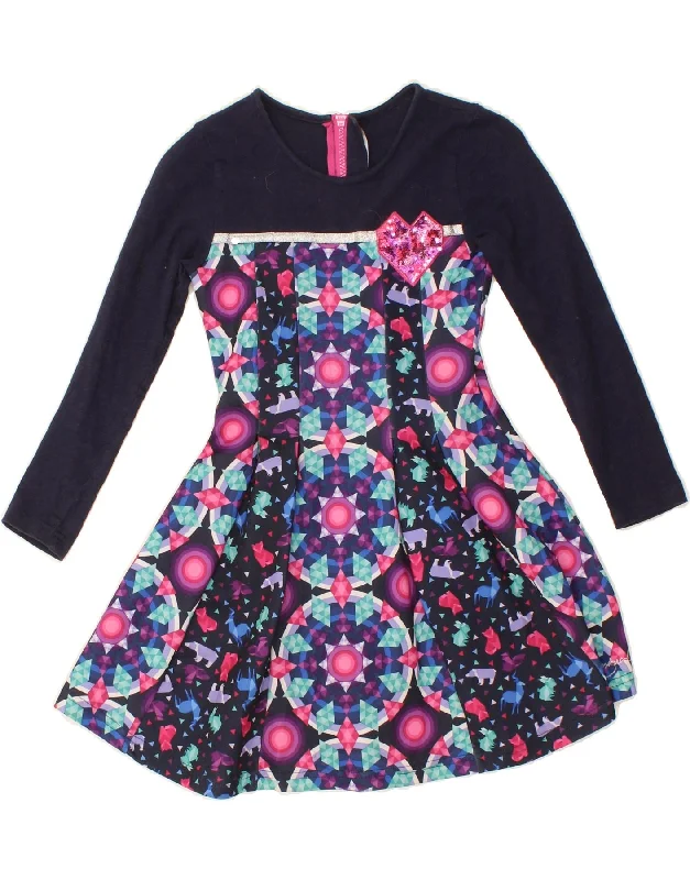 DESIGUAL Girls Graphic A-Line Dress 7-8 Years  Multicoloured Tunics Luxurious high-end