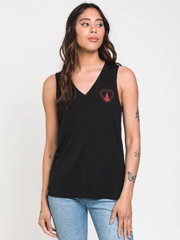 TENTREE TREE SOUL V-NECK TANK  - CLEARANCE sage tank top