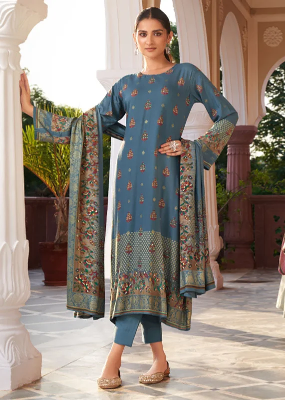 Rupali Fashion Pashmina Winter Salwar Suit Dress Material for Women Tunics Canvas sturdy