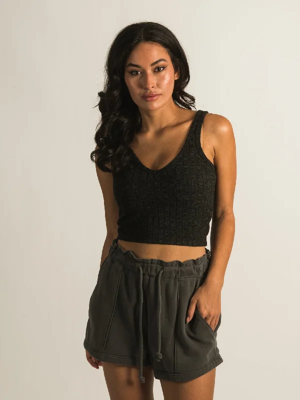 HARLOW RIBBED VNECK TANK TOP - CLEARANCE adorable tank top