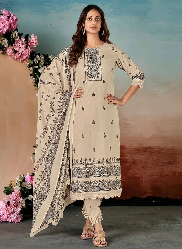 Unstitched Pashmina Winter Suit Dress Material with Embroidered Lace Maxi Flowy Bohemian