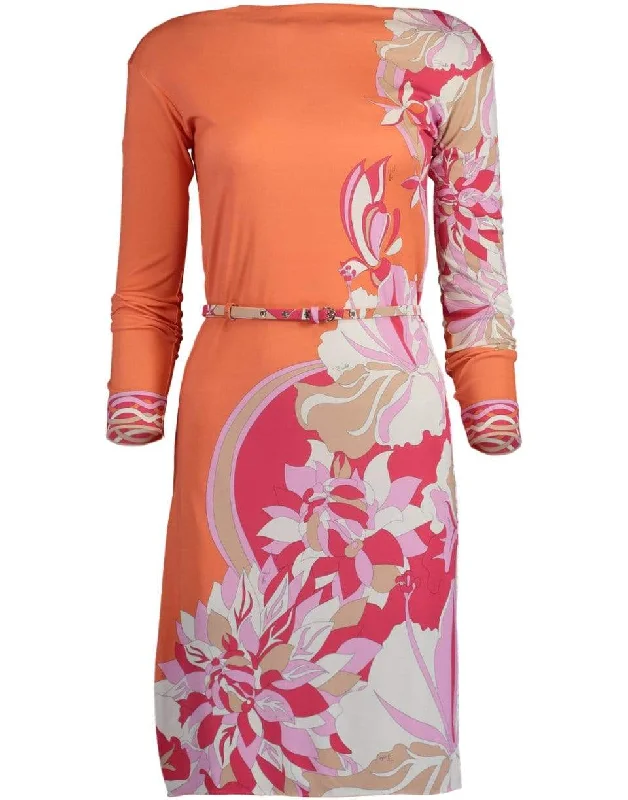Vahne Print Boatneck Dress Tunics Recommended stylist