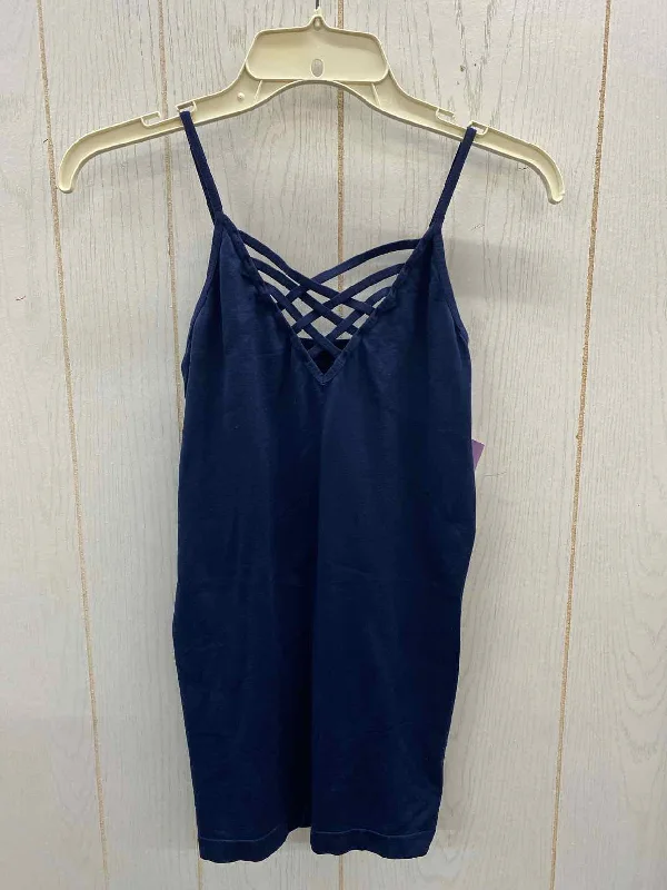 Zenana Navy Womens Size S/M Tank Top boho tank top