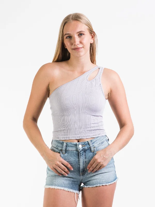 DYNAMIC CUTOUT 1 SHOULDER TANK - CLEARANCE cozy tank top