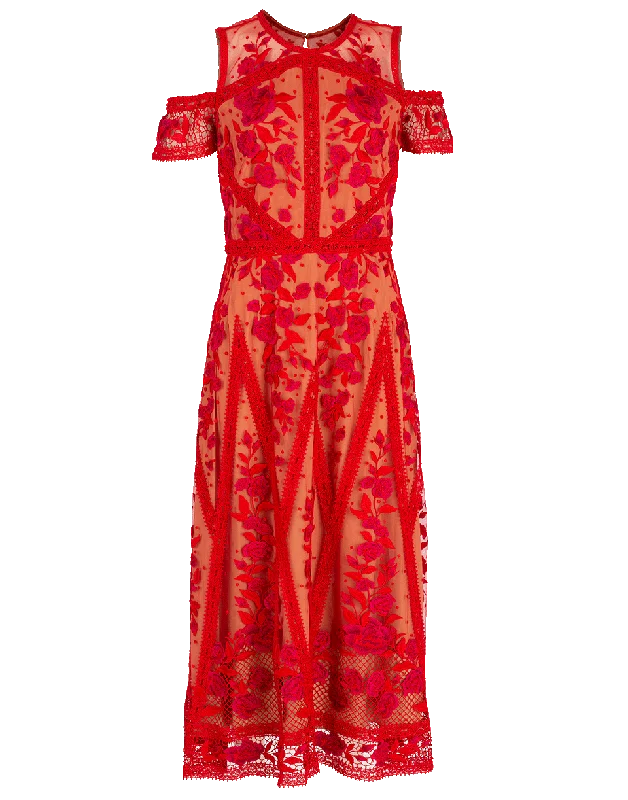 Cold Shoulder Cocktail Dress Tunics Handmade artisanal