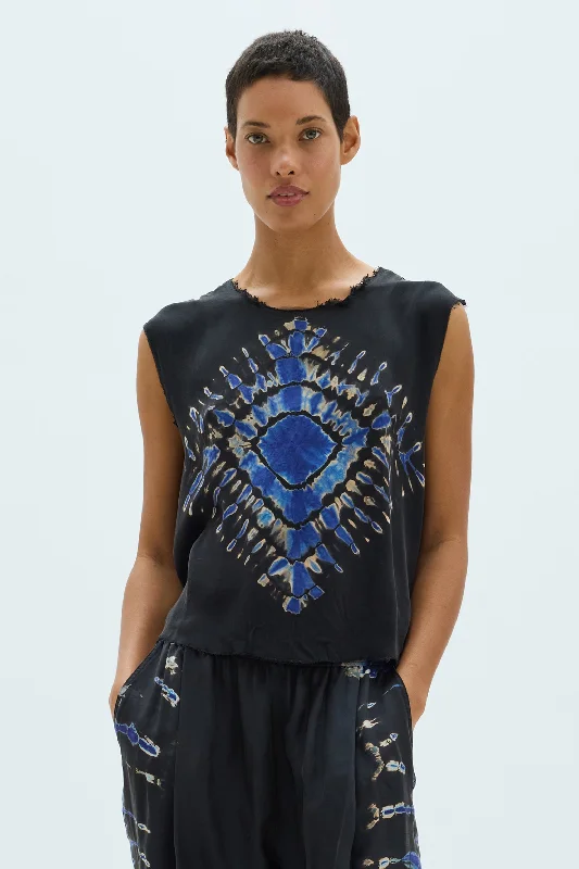 Silk Black Lotta Tank gym tank top