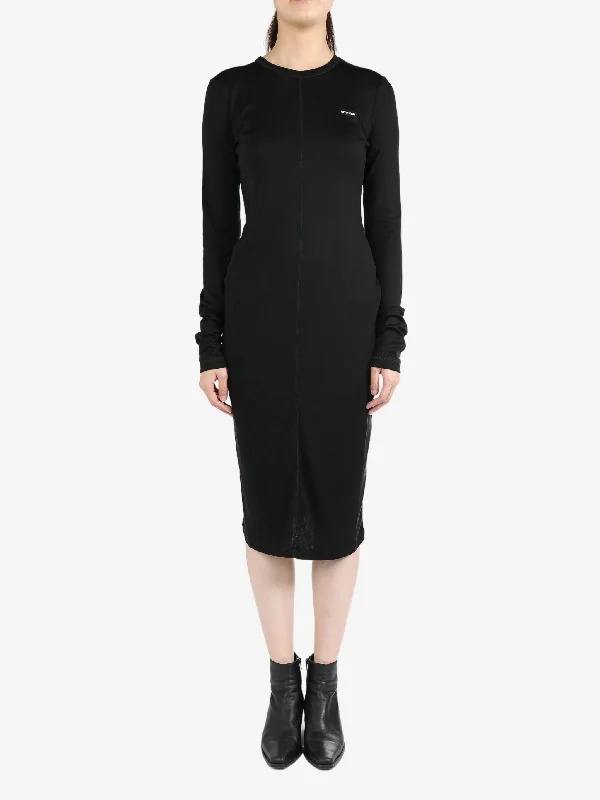 MIU MIU - Women Silk Jersey Dress Tunics Short Trendy