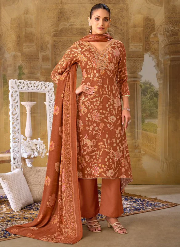 Fancy Unstitched Pashmina Winter Suit Dress Material with Embroidery Tunics Trendy modern