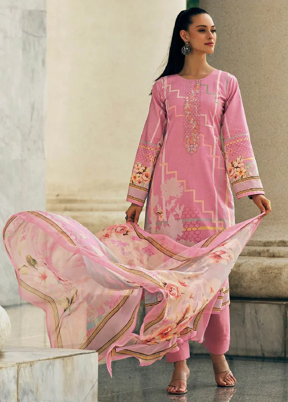 Pink Unstitched Pashmina Winter Suit Dress Material for Ladies Tunics Bridal satin