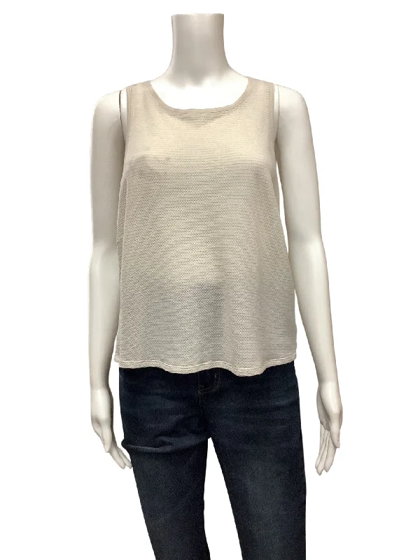 Lululemon Women's Tank Top Ivory Light Weight Size: 14 trendy tank top