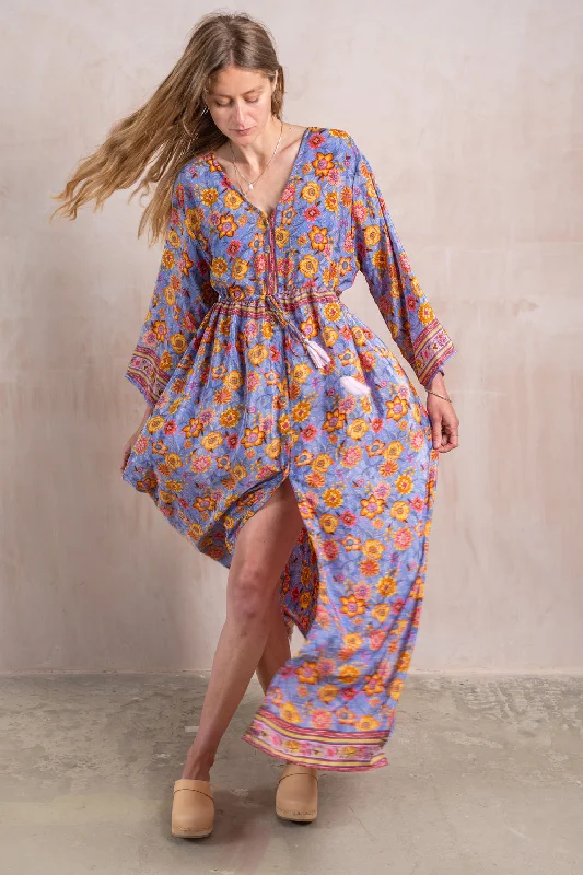 Multi Colour Silk Beachy Sun Dress Tunics Solid Classic