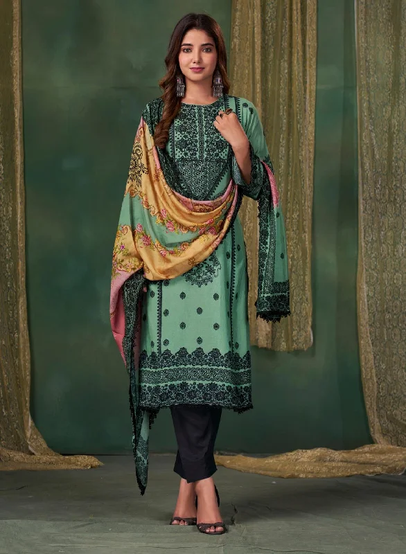 Ibiza Pashmina Unstitched Winter Salwar Suit Dress Materials for Ladies Tunics Chinos classic