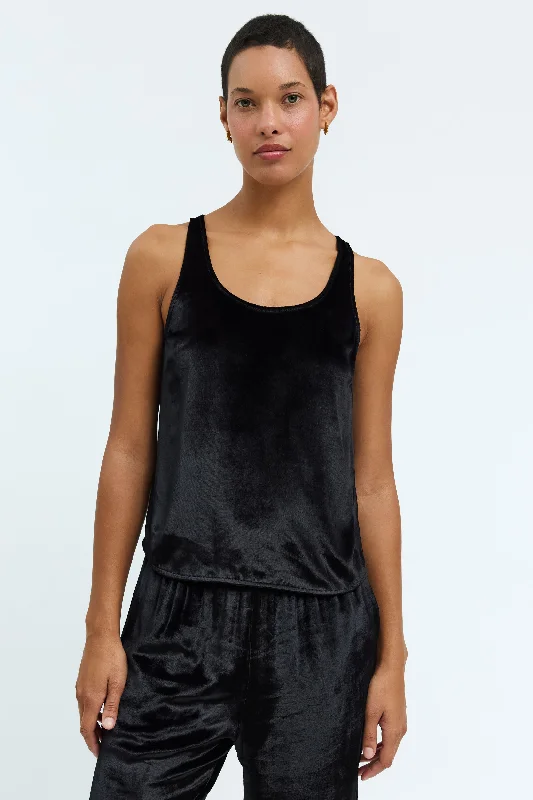 Velvet Black Koda Tank Top sleep tank top