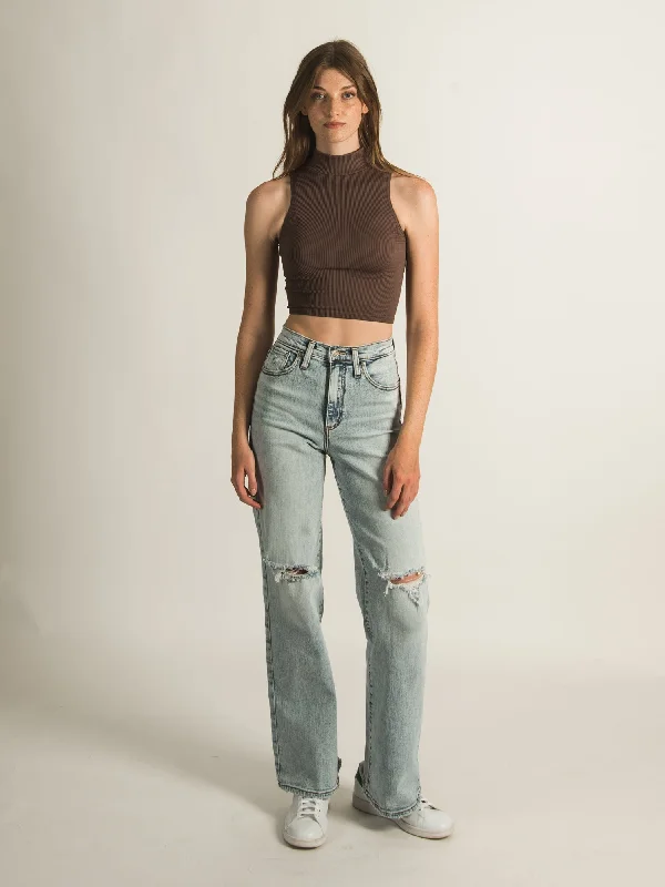 HARLOW MOCK SLEEVELESS TANK TOP - CLEARANCE long tank top
