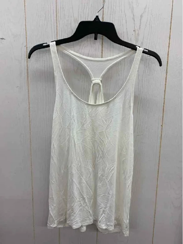 American Eagle White Womens Size M Tank Top stylish tank top