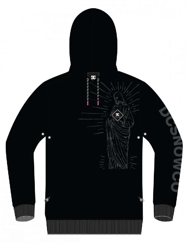 DC AW Snowstar Fleece Hoodie 2024 Hoodie with Hem Elastic Stretchable Comfortable