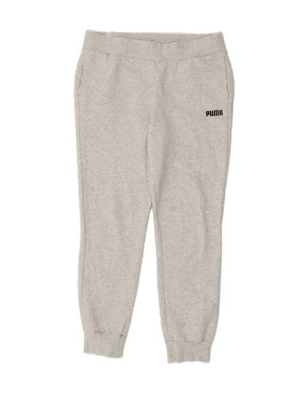 PUMA Womens Tracksuit Trousers Joggers UK 14 Medium  Grey Cotton Trousers Travel Practical