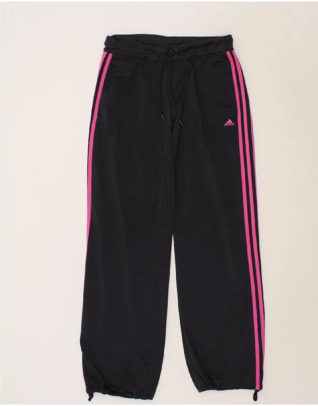 ADIDAS Womens Tracksuit Trousers Joggers UK 12 Medium Black Polyester Trousers trendy modern ADIDAS Womens Tracksuit Trousers Joggers UK 12 Medium Black Polyester Trousers trendy modern