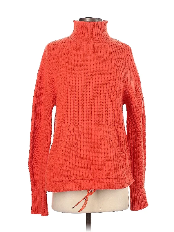 Wool Pullover Sweater Batwing Sleeve Top