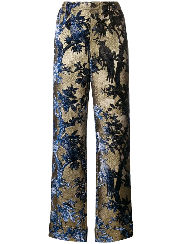 floral print trousers Trousers Top Rated