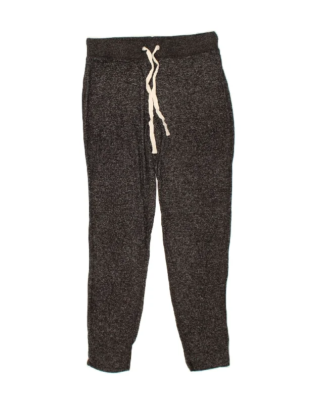 J. CREW Womens Tracksuit Trousers UK 14 Medium Black Flecked Cotton Trousers Vintage Classic J. CREW Womens Tracksuit Trousers UK 14 Medium Black Flecked Cotton Trousers Vintage Classic