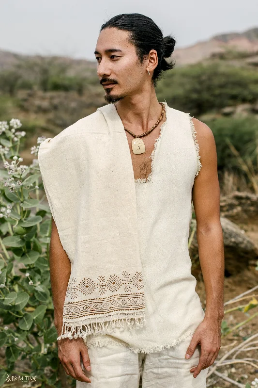Ancestors Shawl ⋙⋘ Block Printed Cotton Shawl Fashionable Wool Shawl Cape