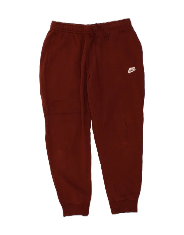 NIKE Womens Tracksuit Trousers Joggers UK 18 XL  Maroon Trousers Office Stylish