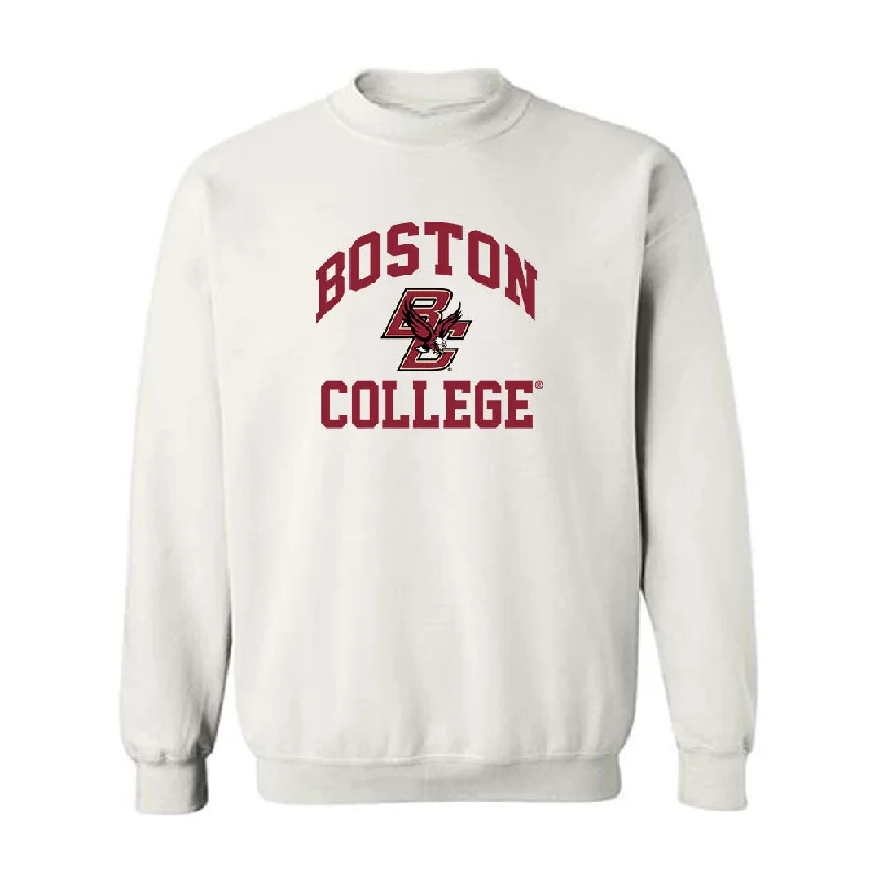 Boston College - NCAA Women's Ice Hockey : Bailey Callaway - Sweatshirt Hoodie with Hem Contrast Bold Stylish Boston College - NCAA Women's Ice Hockey : Bailey Callaway - Sweatshirt Hoodie with Hem Contrast Bold Stylish