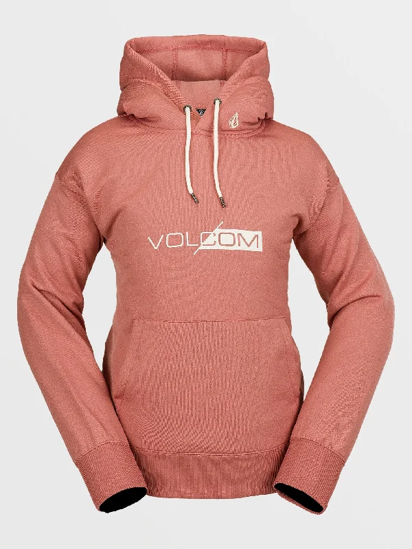 Core Hydro Hoodie - EARTH PINK Hoodie with Elastic Waist Stretchable Comfortable