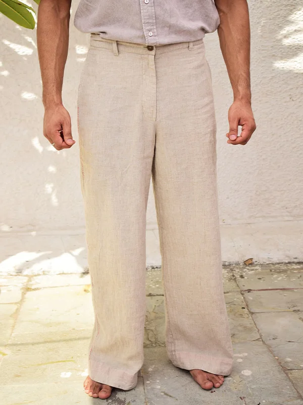 Linen Trousers Raw Trousers Gym Athletic