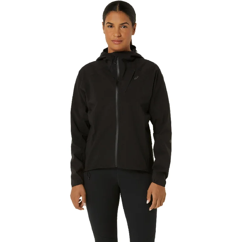 Asics Metarun Waterproof Jacket Women's - Performance Black Rayon Fabric Velvet Fabric Corduroy Fabric