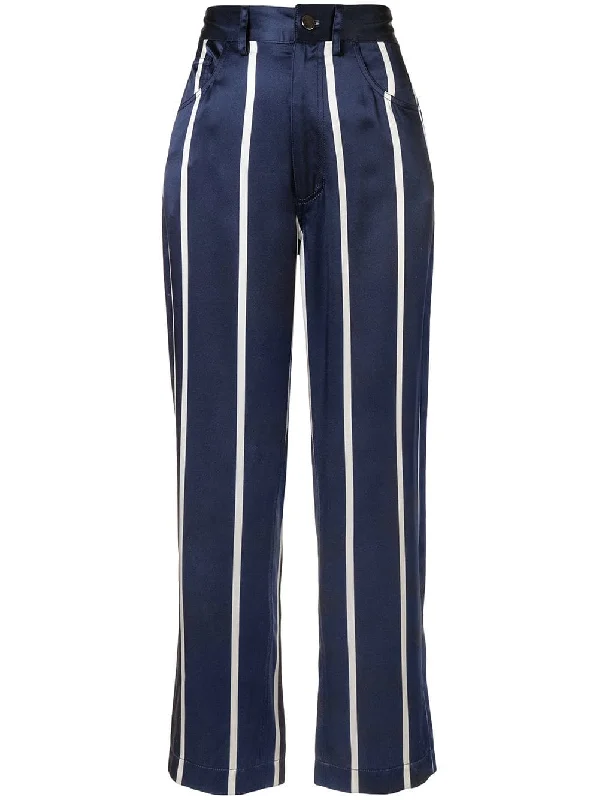 wide stripe trousers Trousers trendy modern