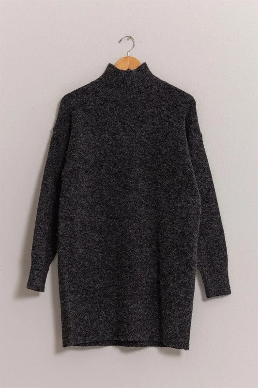 the Stassi sweater dress - black Neon Metallic Matte