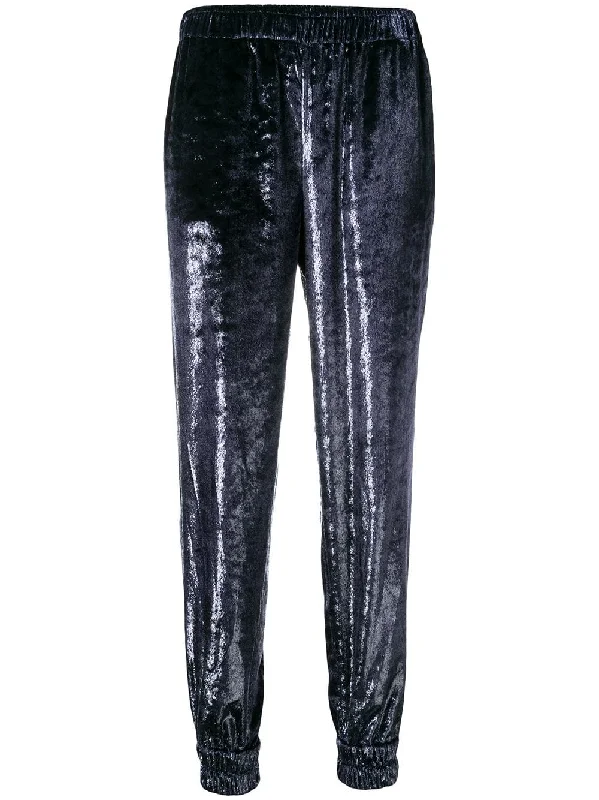 metallic trousers Trousers trendy modern