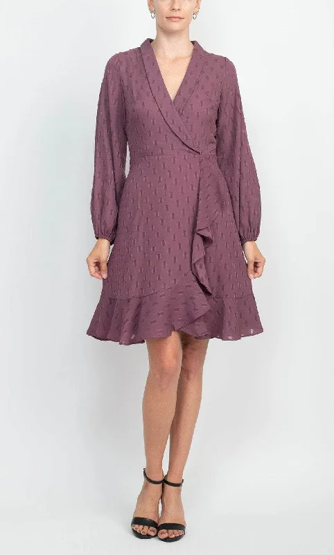 London Times T6075M - Shawl Collar Dress Stylish Chunky Wool Shawl