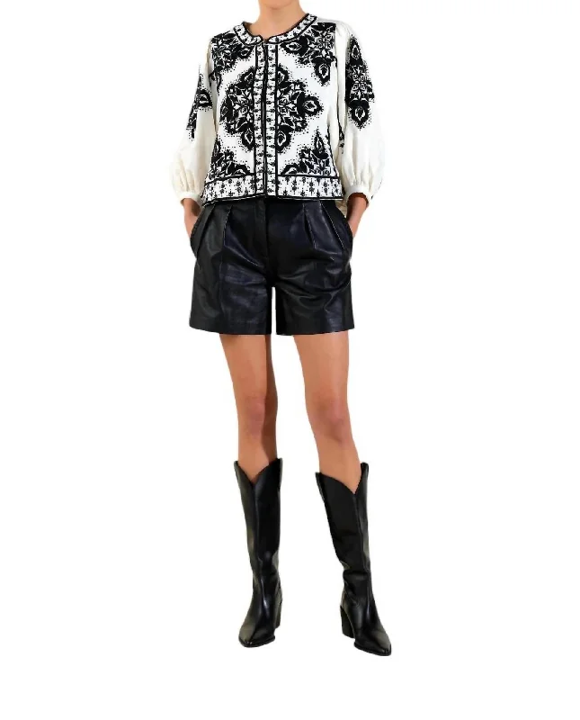 Marie Antoinette Jacket In Vanilla Tailored Jacket Straight Jacket A-Line Jacket