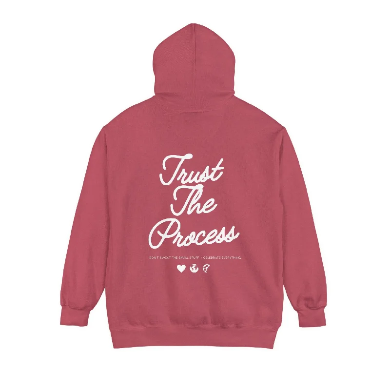 Trust The Process Adult Hooded Sweatshirt Hoodie with Earth Tones Natural Calm