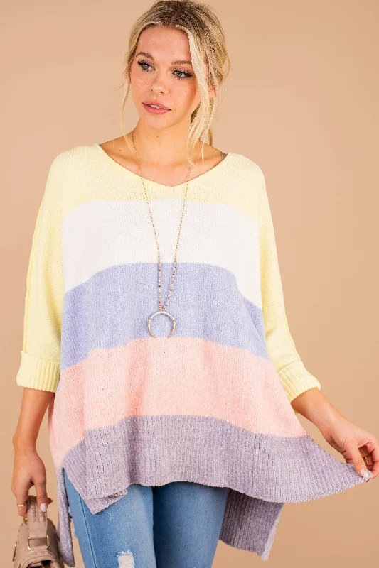 Making Friends Lemon Yellow Colorblock Sweater Nylon Fabric Polyester Fabric Spandex Fabric Making Friends Lemon Yellow Colorblock Sweater Nylon Fabric Polyester Fabric Spandex Fabric