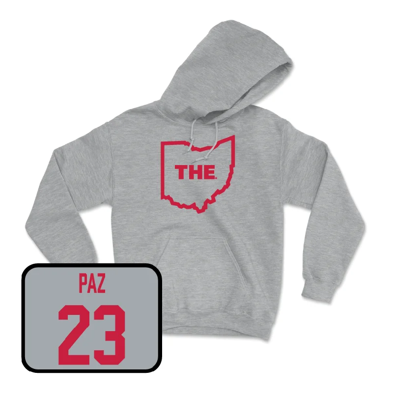 Sport Grey Women's Lacrosse The Hoodie  - Maddy Paz Hoodie with Sequins Glamorous Eye-catching