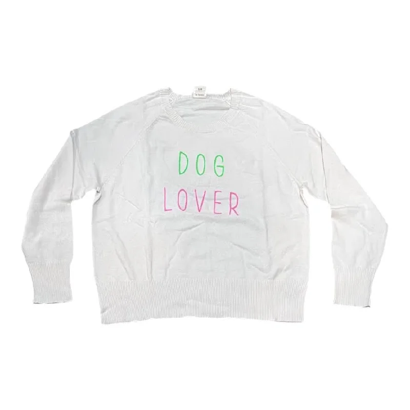 DOG LOVER SWEATER Mesh Sweater Canvas Denim