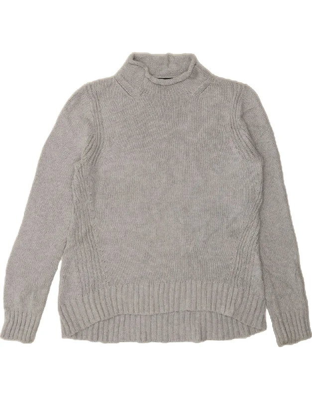 J. CREW Womens Turtle Neck Jumper Sweater UK 16 Large Grey Cotton Lace Blend Ribbed Blend Corduroy Blend J. CREW Womens Turtle Neck Jumper Sweater UK 16 Large Grey Cotton Lace Blend Ribbed Blend Corduroy Blend