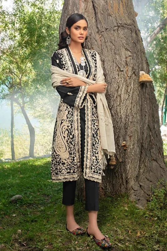 Gul Ahmed 3PC Unstitched Woven Pashmina Shawl Suit AP-12035 Classic Lace Shawl Wrap