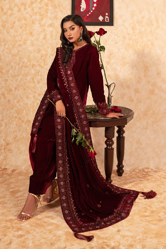 Velvet Deck Shawls - Garnet Elegant Long Shawl Scarf